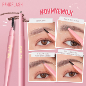 PINKFLASH OhMyEmoji Automatic Eyebrow Pencil Lasting 8 hours Waterproof Pigmented Easy Blend Soft