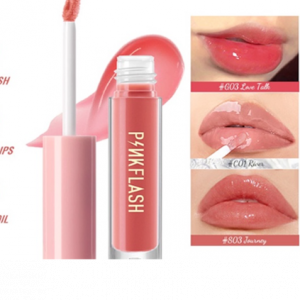 Pinkflash Lip Gloss Pelembab Berkilau Untuk Perawatan Bibir Montok #Ohmygloss