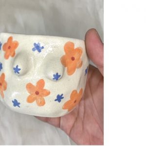 flower boobies | handmade pottery